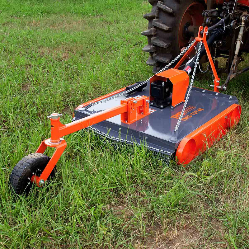 TMG Industrial 48” 3-Point Hitch Slasher Topper Mower, Category 1 & 2, PTO shaft included, TMG-TST48