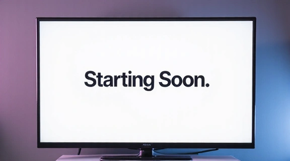 Écran de début de stream minimaliste