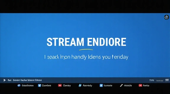 Écran de fin de stream avec réseaux sociaux